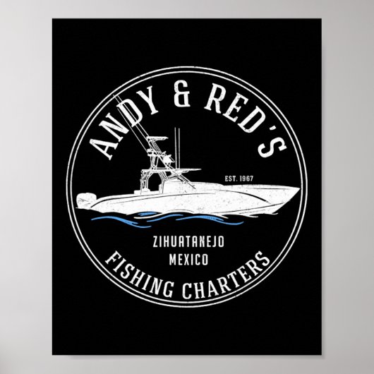 Vintage Angelkarten von Andy Red Poster (Vorne)