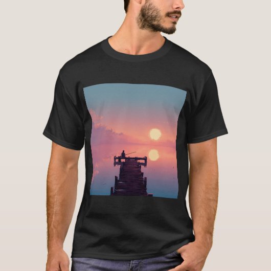Vintage Angelköder T-Shirt (Vorderseite)