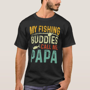 Vintage-Angeln Fischer Meine Angelfreunde nennen T-Shirt