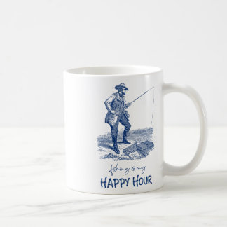 Vintage-Angeln ist meine glückliche Stunde für Ang Kaffeetasse