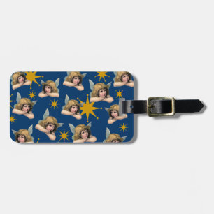 Vintage Angeln & Sterne individuell anpassbar Gepäckanhänger