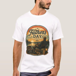 Vintage-Angeln zum Vatertag T-Shirt