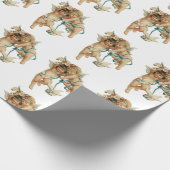 Vintage Angelnaben spielen mit ihren Tauben Geschenkpapier (Ecke)