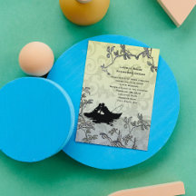 Vintage-Angler-Liebhaber-Baum-Blau-Gelb-Hochzeit