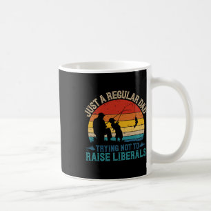 Vintage-Angler-Vater versucht, keine Liberalen gro Kaffeetasse