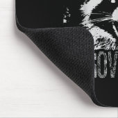 Vintage Angry Raccoon wird unregierbarer Müll Mousepad (Ecke)