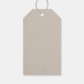 Vintage Angry Santa Gift Tag Geschenkanhänger (Rückseite)