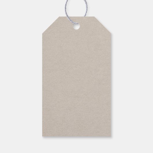 Vintage Angry Santa Gift Tag Geschenkanhänger (Rückseite)