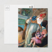 Vintage Angry Weihnachten Postkarte (Vorne/Hinten)