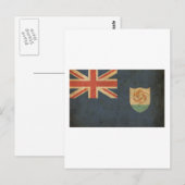 Vintage Anguilla-Flagge Postkarte (Vorne/Hinten)