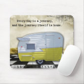 Vintage Anhänger Shasta Reise-Mausunterlage Mousepad (Mit Mouse)