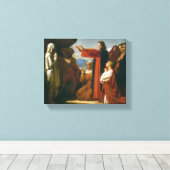 Vintage Anhebung von Lazarus Leinwanddruck (Insitu (Holzboden))