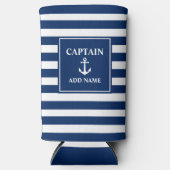 Vintage-Anker Kapitäns- oder Bootsname Marine-Stre Selters Dosenkühler (Vorderseite)