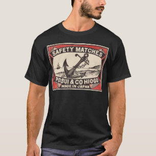 Vintage-Anker-Streichholzschachtel-Logo T-Shirt