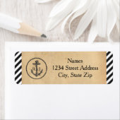 Vintage Ankerfunktion - Rücksendeadressen-Aufklebe (Insitu)