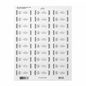 Vintage Ankerfunktion - Rücksendeadressen-Aufklebe (Vorne)