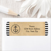 Vintage Ankerfunktion - Rücksendeadressen-Aufklebe (Insitu)