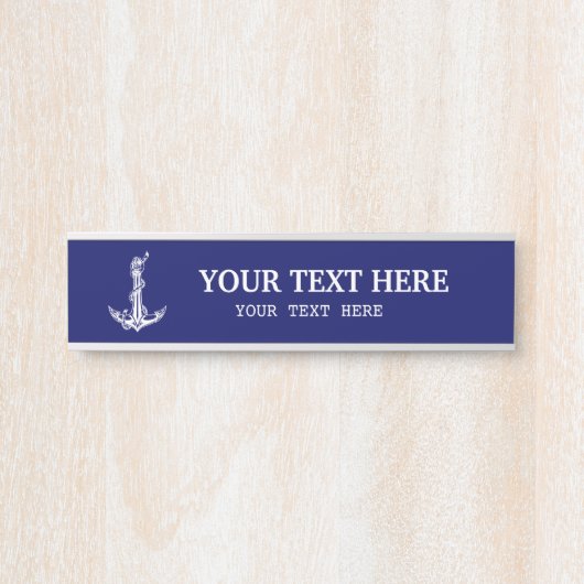 Vintage Ankerfunktion Türschild (Vorderseite )