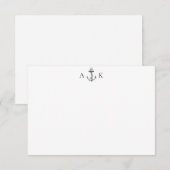 Vintage Ankerkarte Mitteilungskarte (Vorne/Hinten)