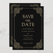 Vintage Ankündigung Datum freihalten (Vorne/Hinten)