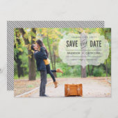 Vintage Ankündigung Datum freihalten (Vorne/Hinten)