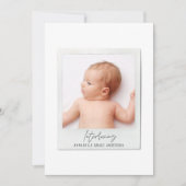 Vintage Ankündigung der Geburt eines Fotos mit ein (Vorderseite)