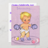 Vintage Ankündigung von Baby (Vorne/Hinten)