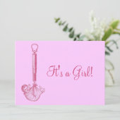 Vintage Ankündigung von Baby (Stehend Vorderseite)