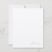 Vintage Anmerkungen Personalisiert Stationierung Mitteilungskarte (Vorderseite)