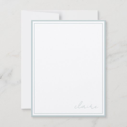 Vintage Anmerkungen Personalisiert Stationierung Mitteilungskarte (Vorderseite)