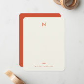 Vintage Anmerkungen Persönliche Stationierung Mitteilungskarte (Vorderseite/Rückseite Beispiel)