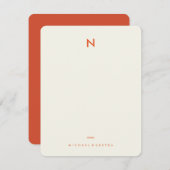 Vintage Anmerkungen Persönliche Stationierung Mitteilungskarte (Vorne/Hinten)