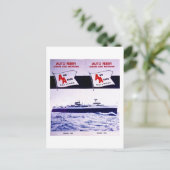 Vintage Ann Arbour Bahn Ferry Lake Michigan Postkarte (Stehend Vorderseite)