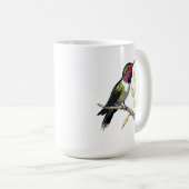 Vintage Anna-Hummingbird-Illustration Kaffeetasse (VorderseiteRechts)