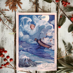 Vintage Anne Anderson Die Schneekönigin Postkarte