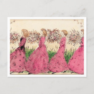 Vintage Annie French The Bridesmaids Postkarte