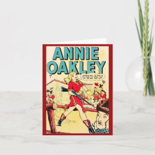 Vintage-"Annie Oakley"-Grußkarte Karte