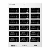 Vintage Anschrift Adressaufkleber (Vorne)