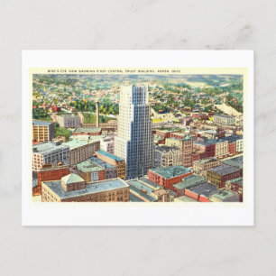 Vintage Ansicht von Akron, Ohio, Postkarte