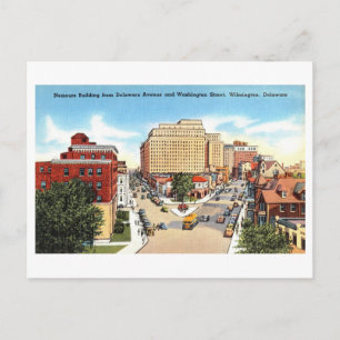 Vintage-Ansicht von Wilmington, Delaware, Postkarte