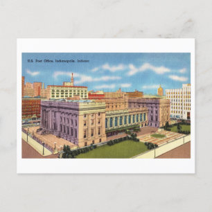 Vintage-Ansichtskarte Indianapolis Federal Buildin Postkarte