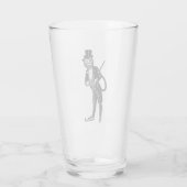 Vintage anspruchsvolle Opernkatze Glas (Rückseite)