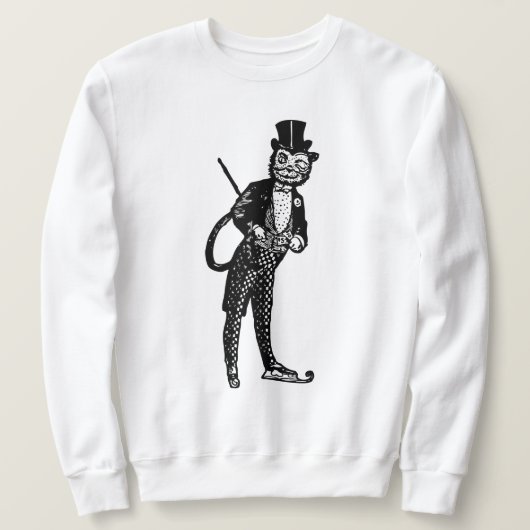 Vintage anspruchsvolle Opernkatze Sweatshirt (Design vorne)