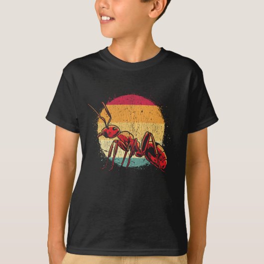 Vintage Ant-Lover-Naturwald-Illustration T-Shirt (Vorderseite)