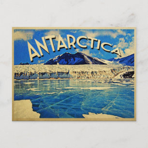 Vintage Antarktika Südpol Postkarte