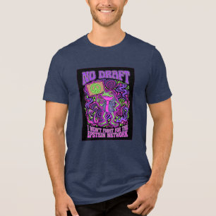 Vintage Anti-Kriegs-Frosch Keine Einberufung Iran Tri-Blend Shirt