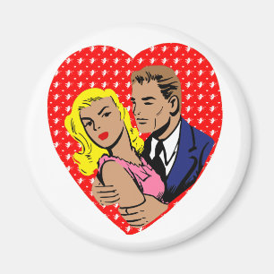 vintage Anti-Valentinstag Magnet