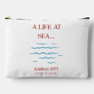 Vintage Antibes Côte d'Azur 1975 Luxus-Tasche Zubehörtasche