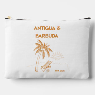 Vintage Antigua Barbuda Luxus-Resort-Tasche Zubehörtasche