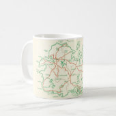 Vintage Antigua-Tasse Kaffeetasse (Vorderseite Links)